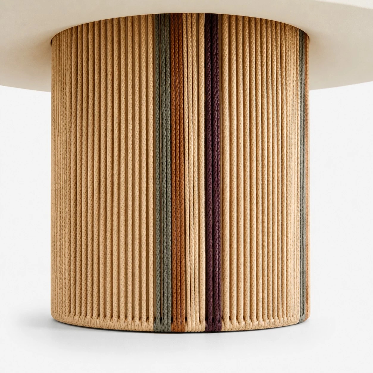 Woven wall sconce shade profile detail