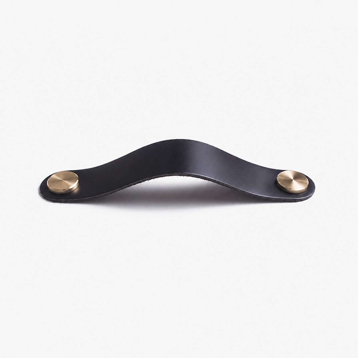 Cowhide leather and brass cabinet pull handle color and size option